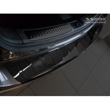 Накладка на задний бампер карбон (Avisa, 2/49206) Mazda 6 Combi (2013-) бренд – Avisa главное фото